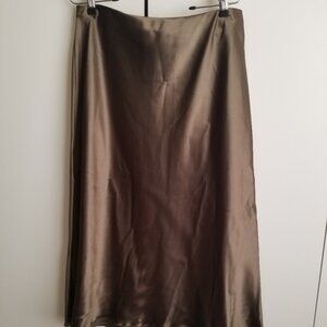 nicole miller green midi skirt